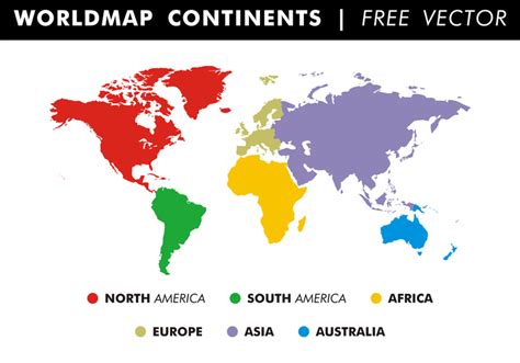 Worldmap Continentes Vector Libre 105221 Vector en Vecteezy