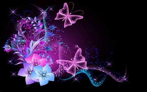 Neon Butterfly Wallpapers