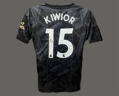 Jakub Kiwior's Arsenal 2022/23 Signed Away Shirt - CharityStars