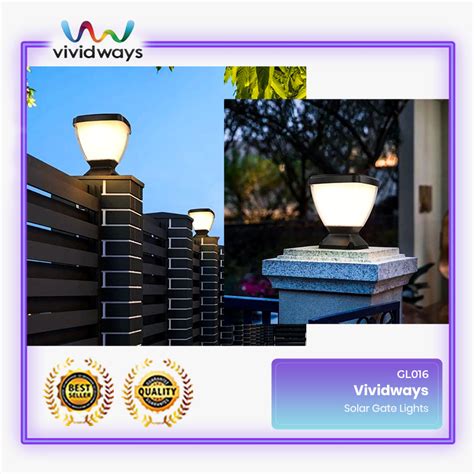 K2 VIVIDWAYS SOLAR GATE LIGHT GL016 3000K 6000K LAMPU PAGAR SOLAR | Shopee Malaysia