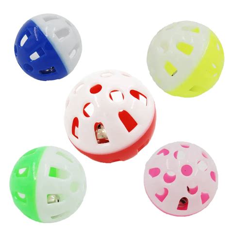 Aliexpress.com : Buy 10pcs Plastic Small Cat Toys Ball Pet Sound Cat ...