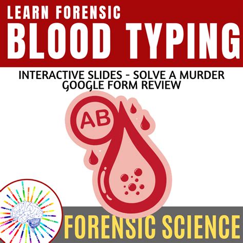 Blood Type Evidence Lesson + Lab + Review Questions