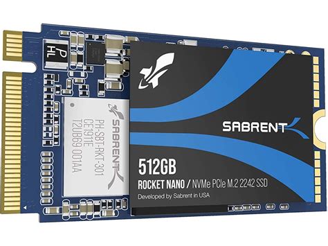 SABRENT 512GB Rocket NVMe PCIe M.2 2242 DRAM-Less Low Power Internal High-Performance SSD (SB ...