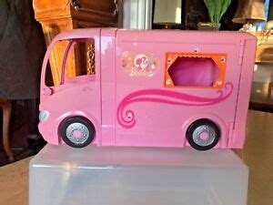 VINTAGE MATTEL BARBIE 2008 PINK POP RV CAMPER VAN W/ POP OUTVACATION GLAMOUR FUN | eBay