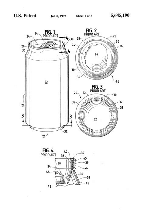 Patent No. 5645190A: Aluminum Beverage Can - Brookston Beer Bulletin