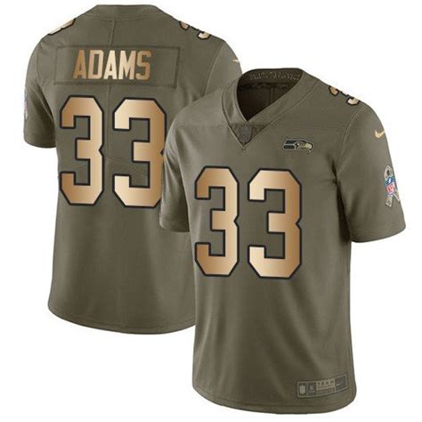 Seahawks Jamal Adams Olive/Gold Retro Salute To Service Limited Jersey – US Sports Nation