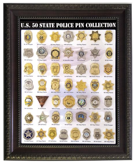 50 State Police Badge Collection | Officer