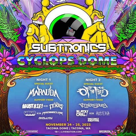 Subtronics: Cyclops Dome at Tacoma Dome in Tacoma, WA - Every day ...