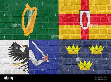 flag Provinces of Ireland: Connacht, Leinster, Munster, and Ulster ...