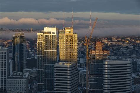 Downtown of Seattle Skyline Stock Photo - Image of development, growing: 135807358