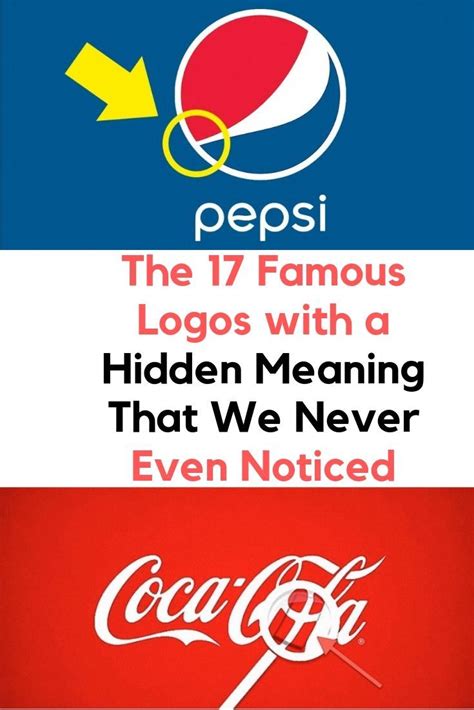 The 17 Famous Logos with a Hidden Meaning That We Never Even Noticed | Famous logos, Meant to be ...