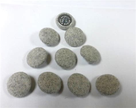 10 x Upholstery Buttons in PALE GREY – WOOL Fabric from Warwick ...