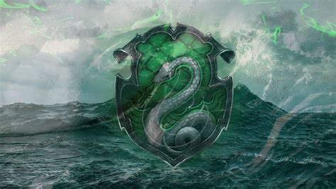 Slytherin Logo In Sea Background HD Slytherin Wallpapers | HD Wallpapers | ID #56191