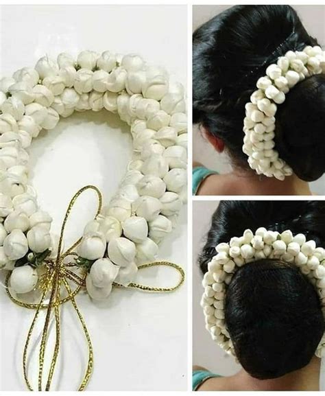 Indian Hair Accessory Indian Gajra-Bun Decoration-Indian Bridal Weddin ...