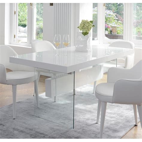 Ex-Display Dwell Sturado Extending 6-8 Seater Dining Table White Gloss | in Northampton ...