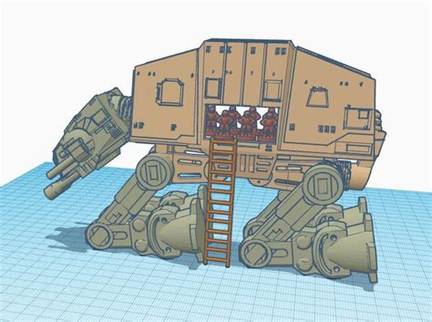 STL file Star Wars Legion Terrain: Deployment Zone Walker・3D print object to download・Cults