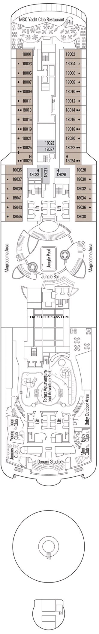 Seaside Msc Deck Plan Plans Sands Pink Layout Ship