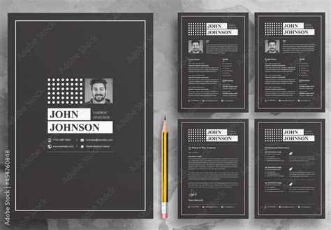 Resume Layout Stock Template | Adobe Stock