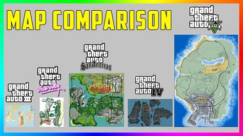 The MOST Accurate GTA Map Comparison EVER - GTA 5 Vs GTA IV Vs San Andreas Vs Vice City Vs GTA 3 ...