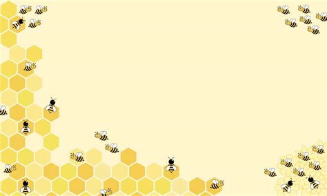 Honeycomb or beehive with bees on light yellow background. Vector Background. 20547709 Vector ...