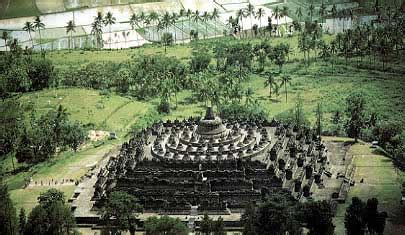 Buddhist Art: The Temple of Borobudur, Java.