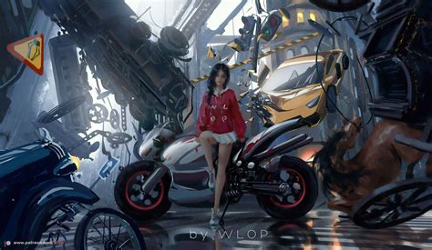 Anime Biker Girl Wallpapers - Wallpaper Cave