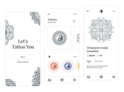 Tattoo App by Samir Alley on Dribbble