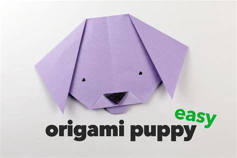 Easy Origami Puppy Face Instructions