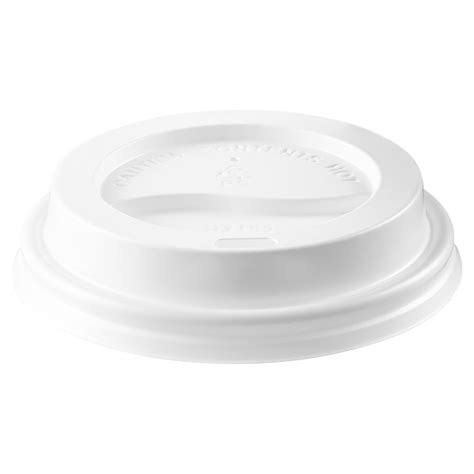 100x Coffee Cup Lid White For 12oz & 16oz 90mm Diameter Disposable