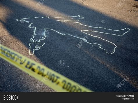 Crime Scene. Chalk Image & Photo (Free Trial) | Bigstock