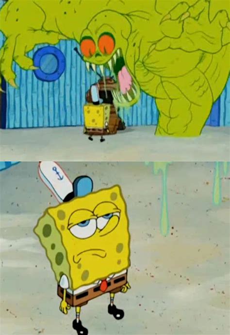 Spongebob Floating Meme Template