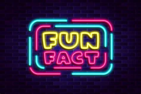 Fun Fact Lettering Neon Sign Vector Graphic by TrueVector · Creative ...