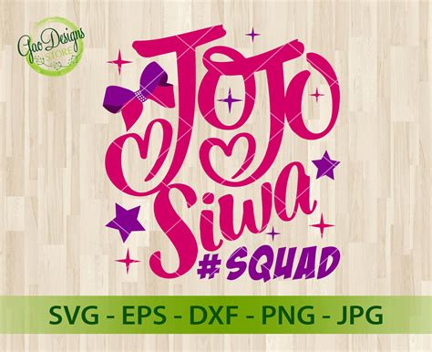 Jojo siwa squad svg, Jojo siwa logo svg, Jojo siwa svg, Jojo siwa shirt ...