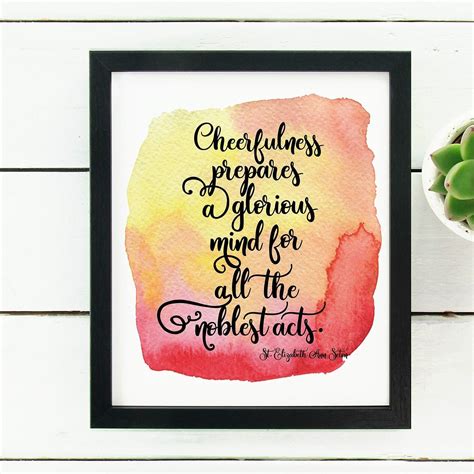 St Elizabeth Ann Seton Saint Quotes Print Catholic Wall Art | Etsy