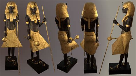 3D model Egyptian Ka Statue low poly VR / AR / low-poly | CGTrader