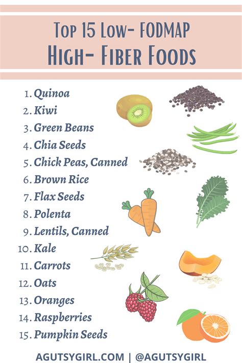 Top 15 Low-FODMAP High-Fiber Foods - A Gutsy Girl®