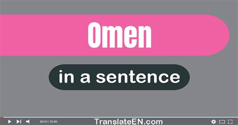 Use "Omen" In A Sentence