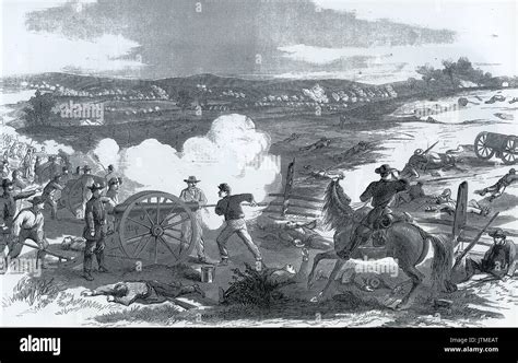 BATTLE OF ANTIETAM 17 September 1862. Engraving from Harper' sWeekly ...