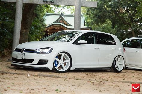 Customized White VW Golf GTI on Color Matched 5- Spoke Wheels — CARiD.com Gallery