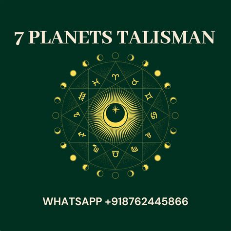 Good Luck 7 Planet Talisman Powerful Amulet Booster 4 Life