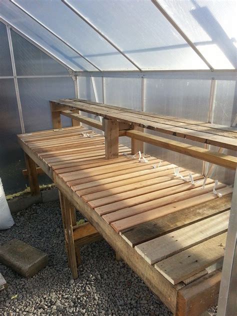 37+ Homemade Greenhouse Shelving Ideas