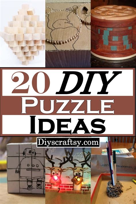 20 DIY Puzzle Ideas For Kids - DIYsCraftsy