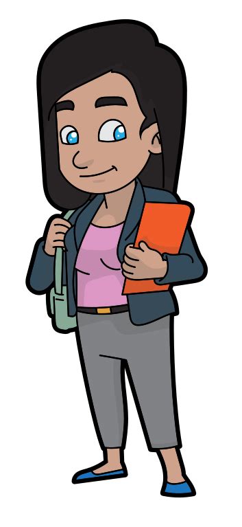 File:A Casually Cool Cartoon Business Woman.svg - Wikimedia Commons