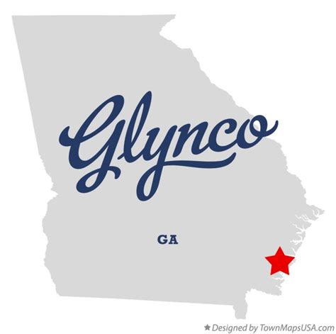 Map of Glynco, GA, Georgia