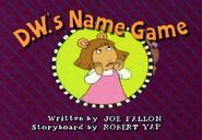D.W.'s Name Game | Arthur Wiki | Fandom powered by Wikia
