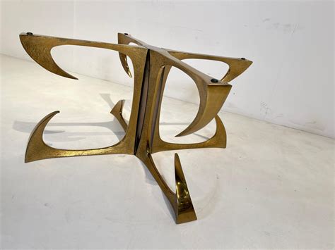 Coffee Table in Sculptural Bronze by Willy Daro For Sale at 1stDibs