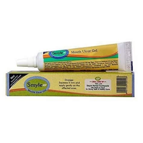 Smyle Mouth Ulcer Gel, Packaging Type: Box, Packaging Size: 10gm at Rs ...