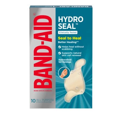 Band-Aid Brand Hydro Seal Hydrocolloid Bandages, Waterproof, 10 ct - Kroger