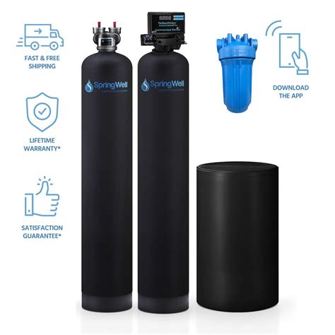 Combo Water Filter + Salt Softener System - SpringWell Water