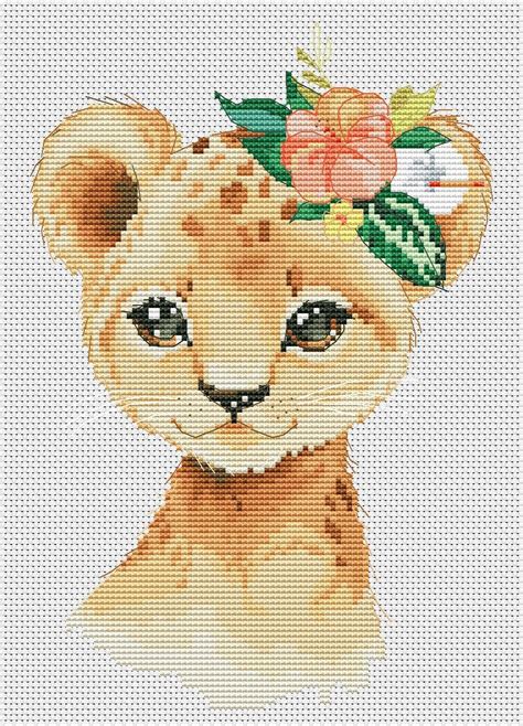 Set of 3 animals Cross stitch pattern Animal cross stitch | Etsy